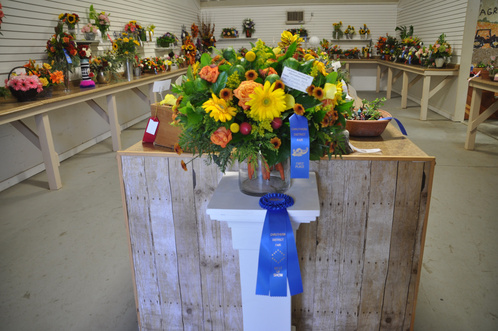 Flowers of the Floriculture exhibit first place