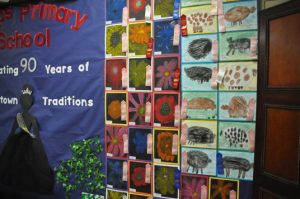 Home Arts Exhibit showing off kids artworks from a primary school